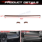 Peach Wood Grain Dashboard Panel Upper Stripe Cover for Honda CR-V (2017-2022)