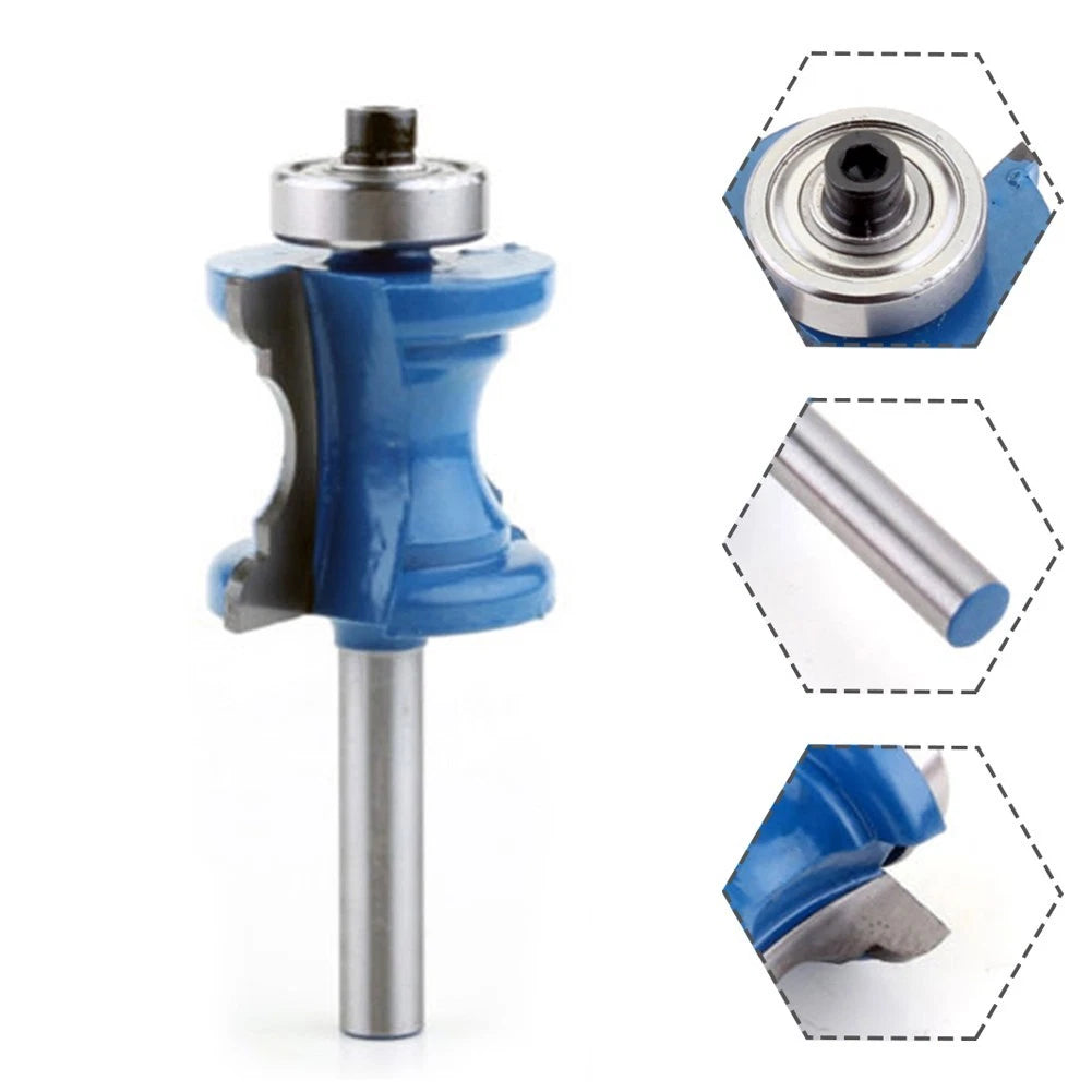 Router Bit for Woodworking 1/4 Inch Shank (No Edges)