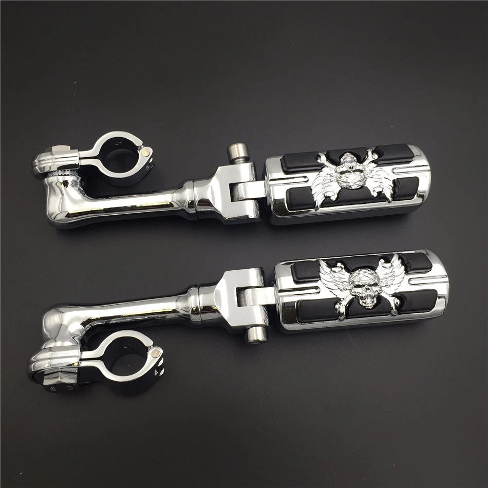 Chrome Zombie Foot Peg for Honda GoldWing VTX1300 Shadow Valkyrie (2001–2008)
