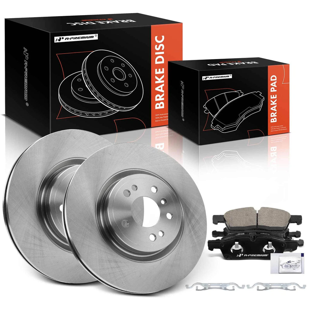 Front Disc Brake Rotors & Ceramic Pads for Mercedes-Benz GLE350 (2016–2018)