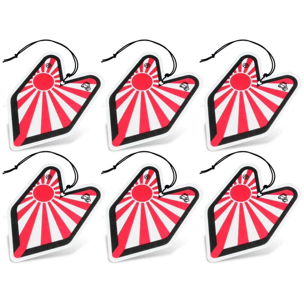 Set of 6 Treefrog Young Leaf Wakaba Air Fresheners for All Vehicles