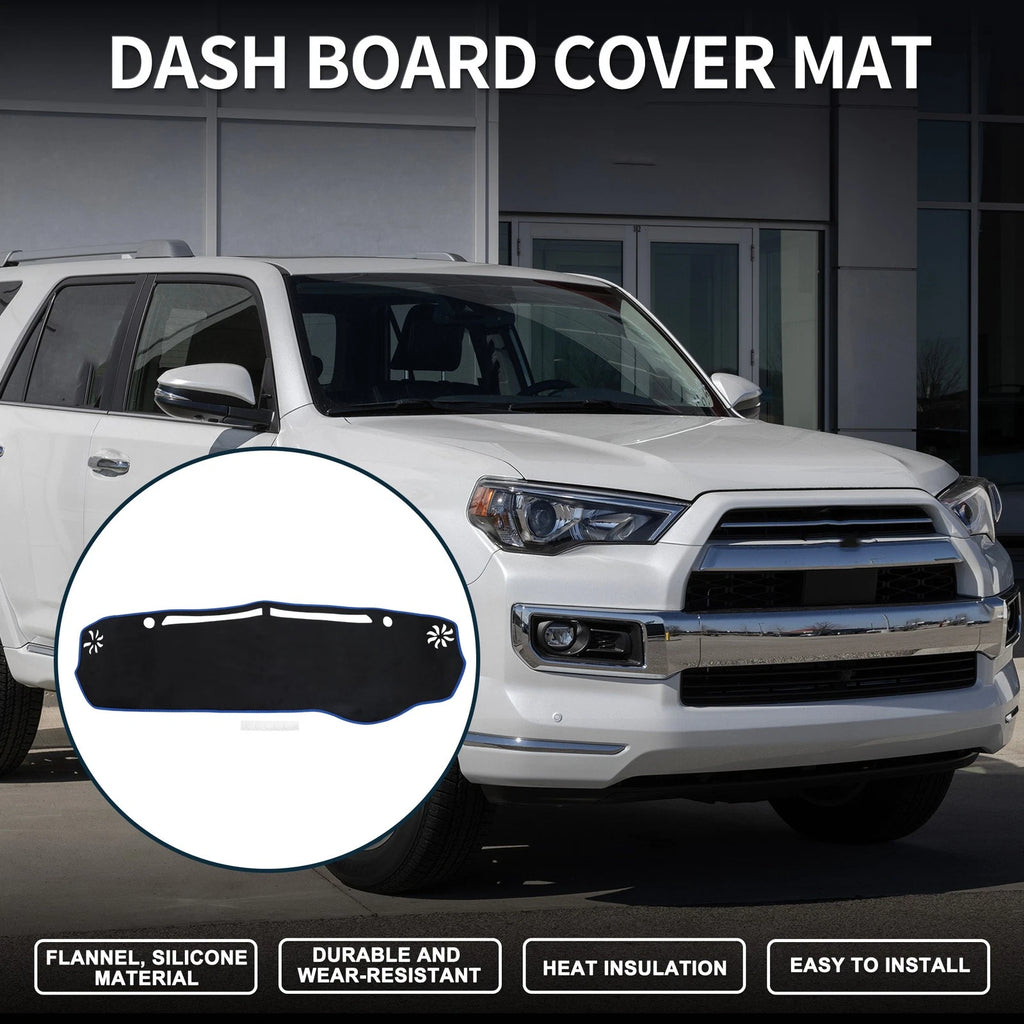 Dashboard Dash Cover Mat for Mazda Flair Crossover (Set of 2) Black Blue