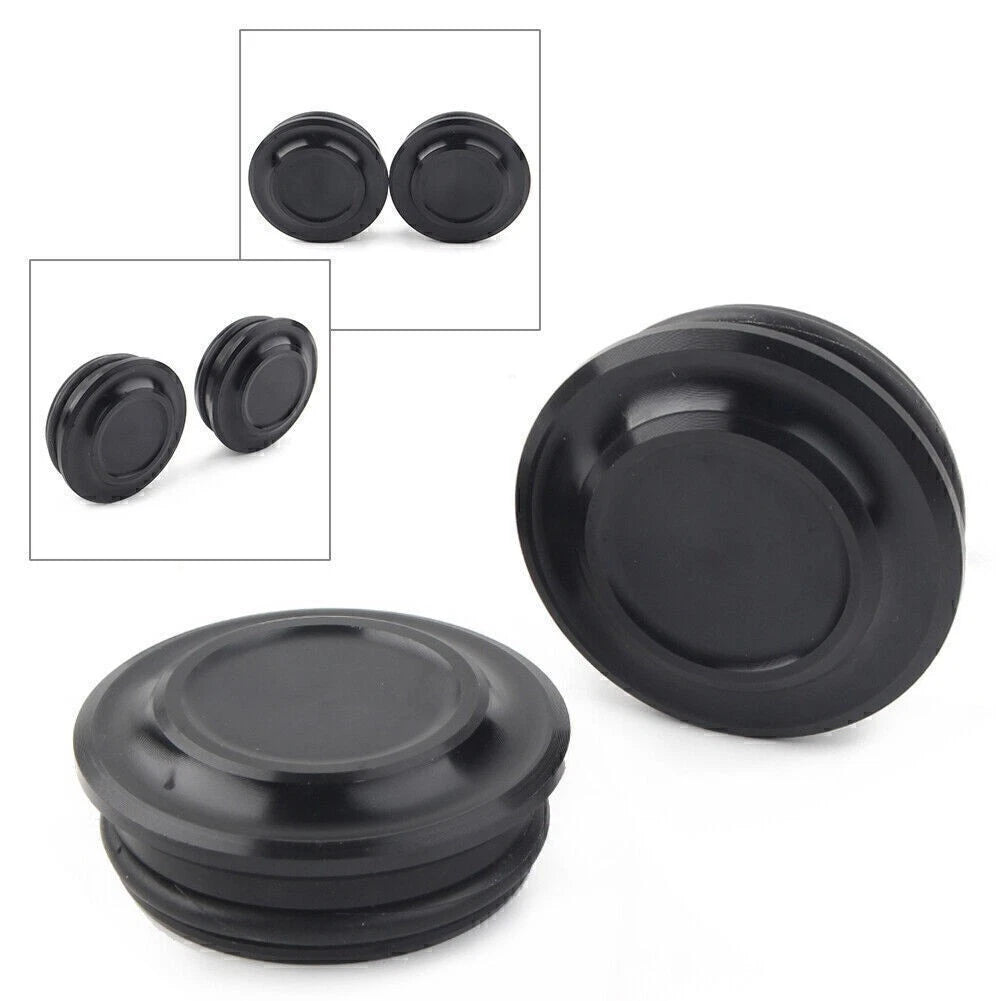 2X Motorcycle Frame Hole Cover for Honda Rebel 500 CMX500 (2020–2021) All Black
