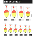 EVA Fishing Floats for Multiple Weight Options (Fishing Trips)
