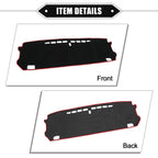 Dashboard Cover Mat for Honda Fit 4th Gen GR1 (2015-2020) - Black Red