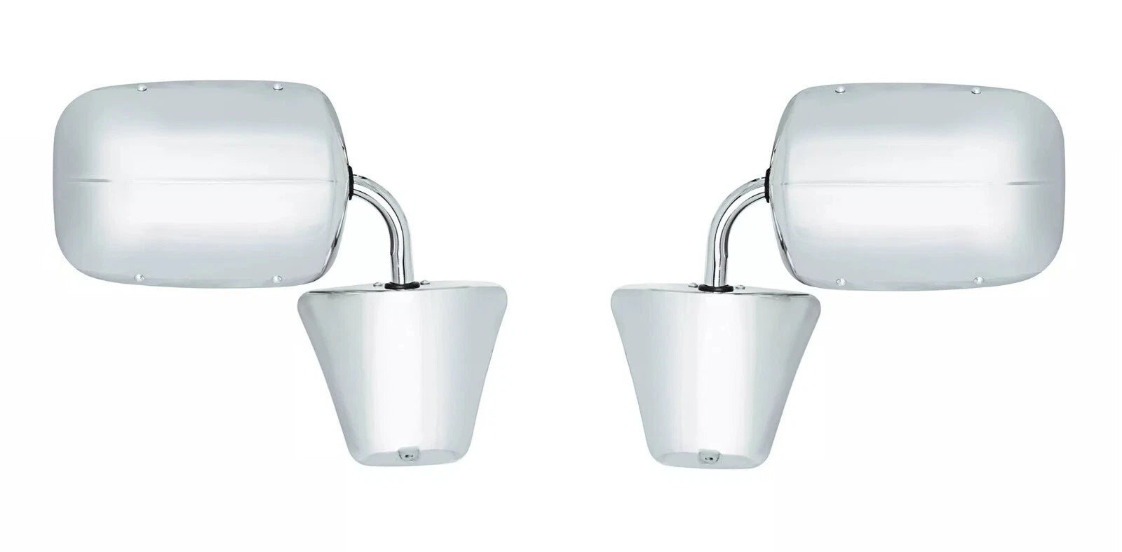Exterior Door Mirrors Stainless Steel Replacement Pair for GMC Truck (1973–1991)