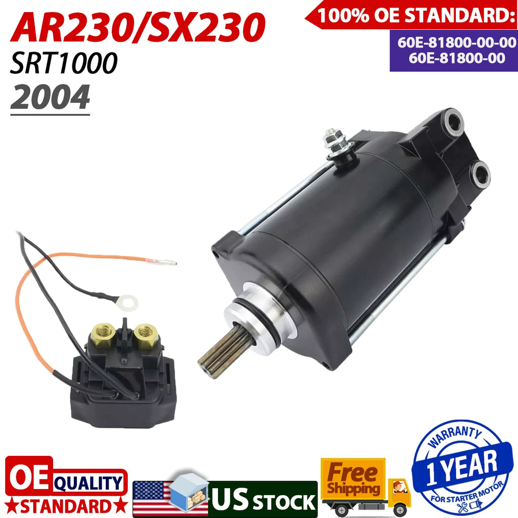 Starter for Yamaha AR230/SX230 SRT1000 (2004) with Relay
