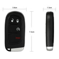 2 Key Fob Shells for Jeep Cherokee (2014–2021)