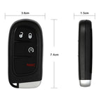 2 Key Fob Shells for Jeep Cherokee (2014–2021)