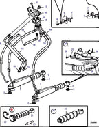 2X Steering Rams Repair Kit for Volvo Penta DPH/DPR (22452005)