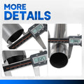 Set of 8 Mild Steel 3.5" OD Mandrel Bend Exhaust Pipes for Universal Fit