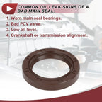 1 Pc Front Crankshaft Oil Seal for Hyundai Elantra, Kia (2011–2016) No. 22144-3B001