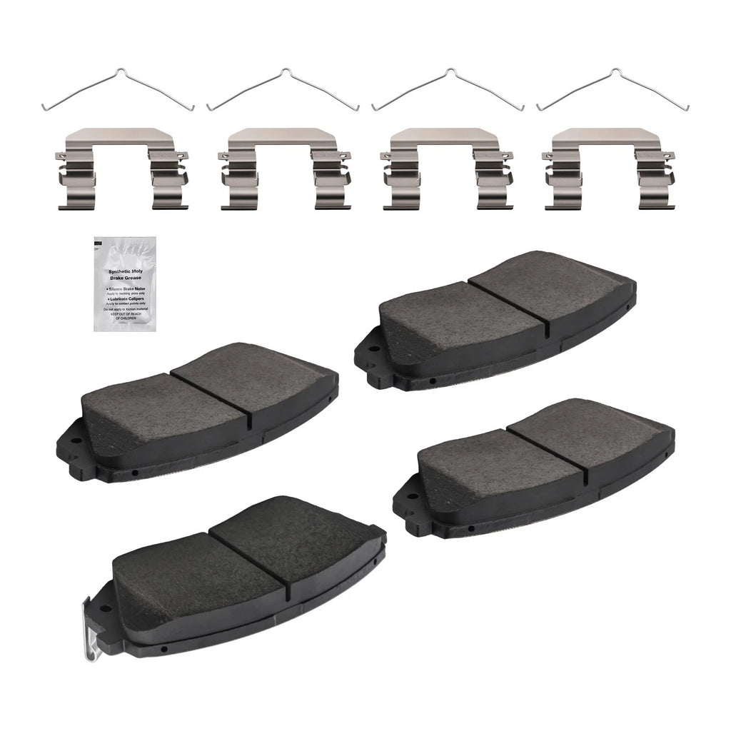 Set of 4 Front Ceramic Brake Pads for Hyundai Sonata (2015–2019) Kia Optima (2016–2020)