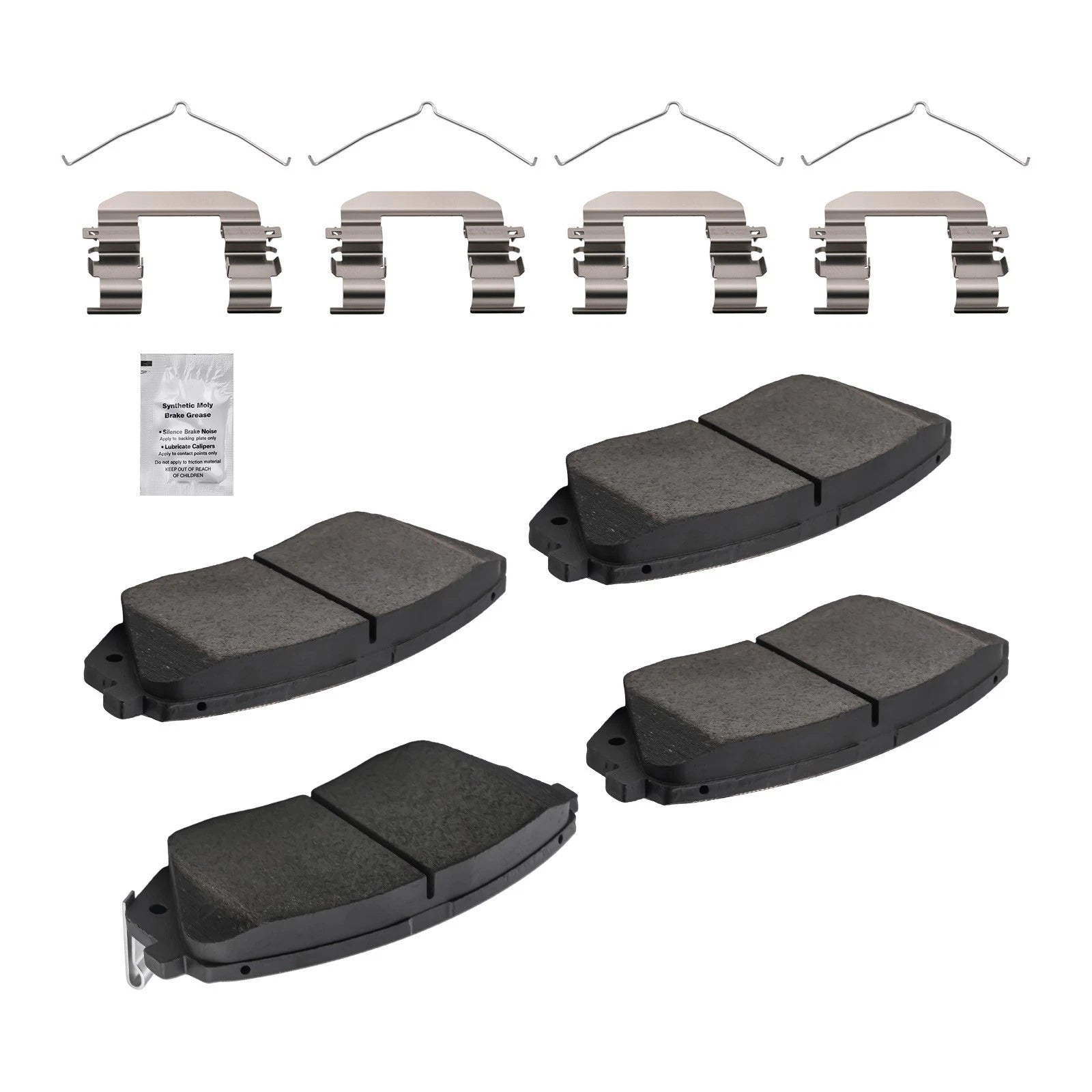 Set of 4 Front Ceramic Brake Pads for Hyundai Sonata (2015–2019) Kia Optima (2016–2020)