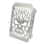 Chrome Skull Flame Radiator Grille Cover for Kawasaki Vulcan VN 1500 (1996–2008)