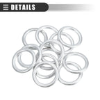 12 Pcs Oil Drain Plug Gaskets for Audi A3 (2009–2013) No.N0138157 Silver Tone