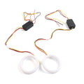 2X White Amber 95MM Switchback LED Angel Eyes Halo Rings for Car Headlight Retrofit