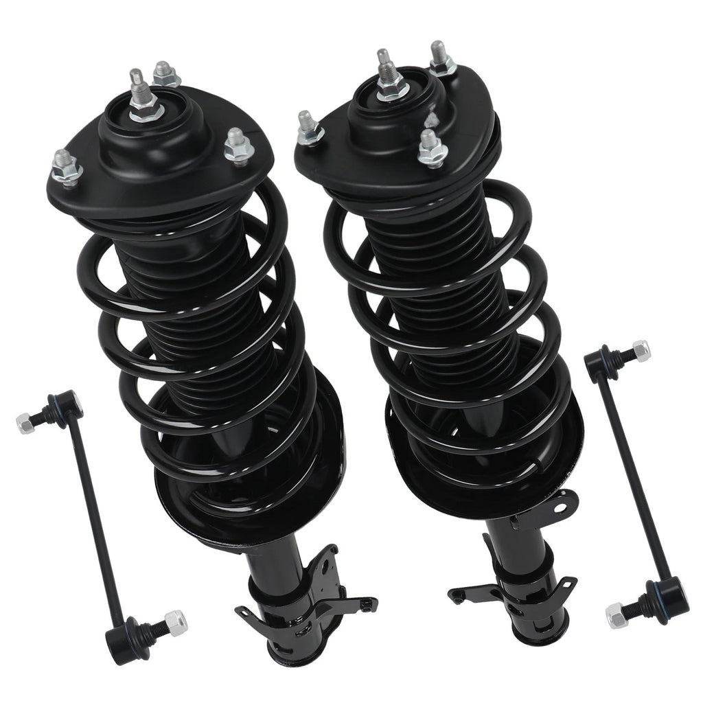4X Front Struts w/ Coil Spring & Sway Bar Links for Honda Odyssey (2008–2010)