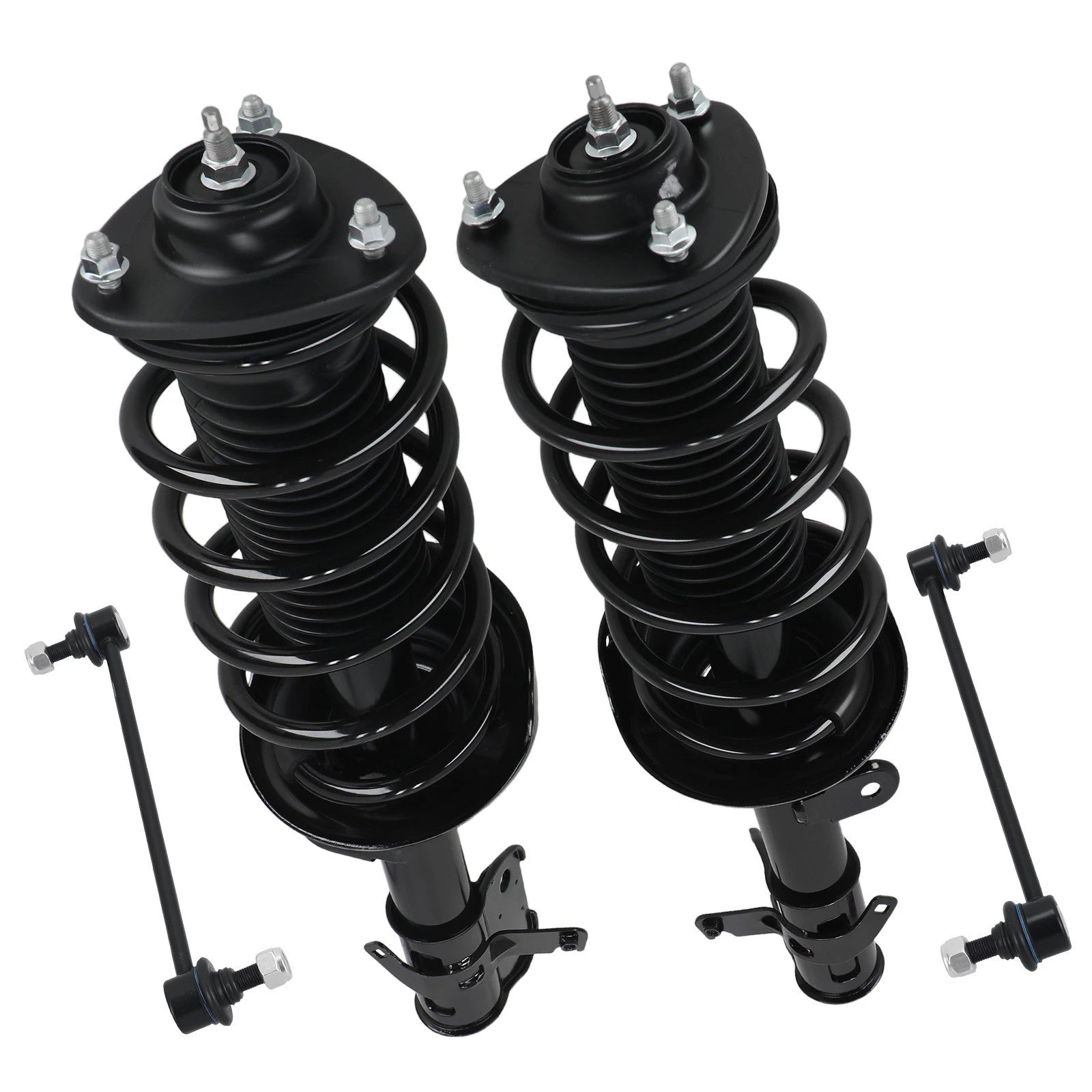 4X Front Struts w/ Coil Spring & Sway Bar Links for Honda Odyssey (2008–2010)