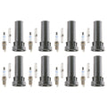 Set of 8 Bosch Platinum Spark Plugs & Denso Ignition Coil Boot Kit for Durango 4.7L V8 (2004–2009)