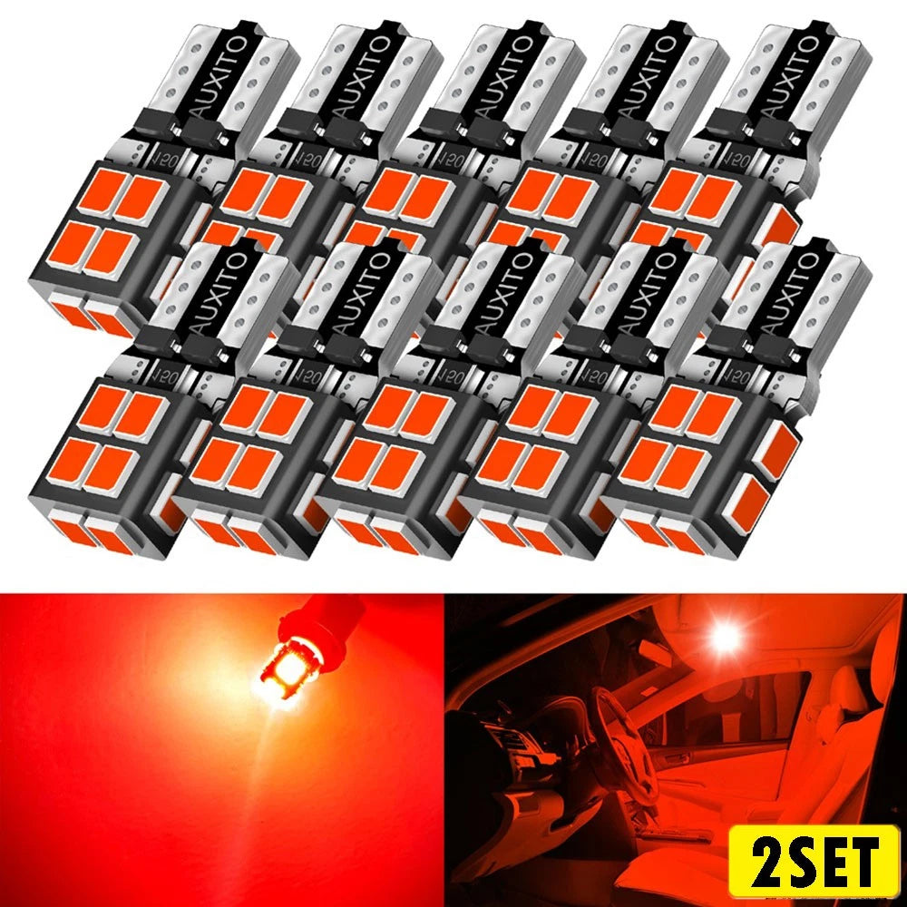 20x Canbus 168 194 LED Parking Light Bulbs for AUXITO T10 Wedge