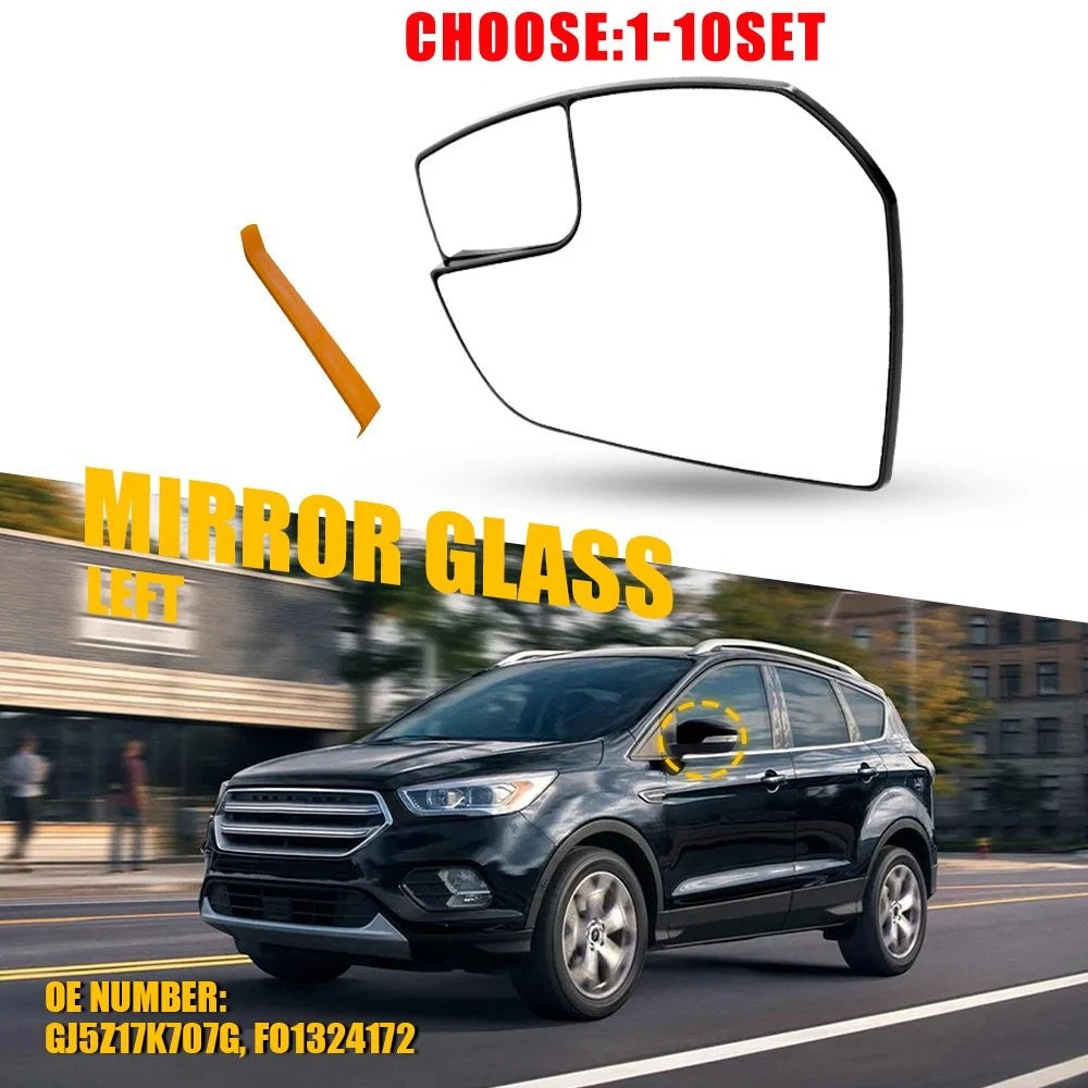 Driver Left Side Mirror Glass for Ford Escape (2017–2019) FO1324172