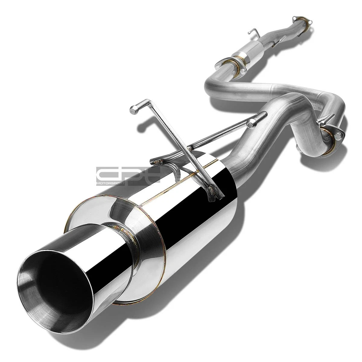 4" Rolled Muffler Tip for Honda Civic 92–00 (2Dr/4Dr, Em/Ej/Eg)