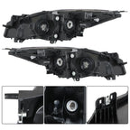 Set of 2 Headlamps for Mazda 3 (2010–2013) Halogen