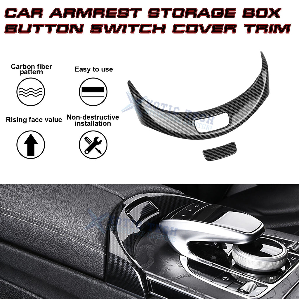 Storage Box Release Button Cover for Mercedes-Benz C-Class & GLC (2015-2022)