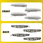 Set of 4 Exterior Door Handles for Chevy Tahoe GMC Yukon Cadillac Escalade (2007–2013)