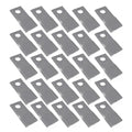 Set of 25 Interchangeable RH Disc Mower Blades for Krone 323