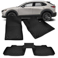 Floor Mats Set of 4 for Mazda CX-30 (2020–2024) All-Weather TPE Rubber