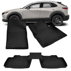 Floor Mats Set of 4 for Mazda CX-30 (2020–2024) All-Weather TPE Rubber