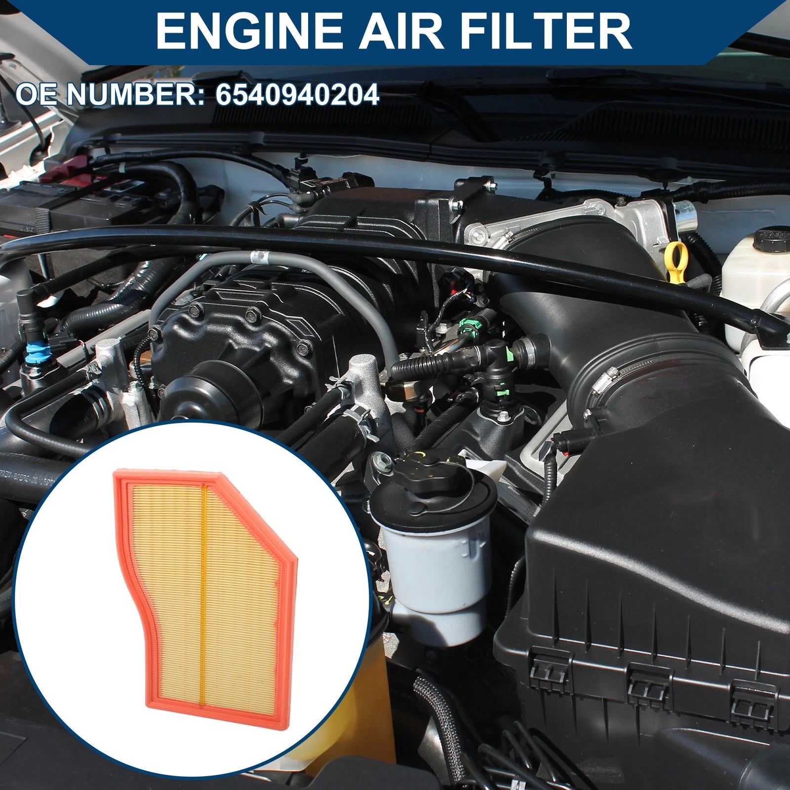 Engine Air Filter No. 6540940204 for Mercedes-Benz GLB247 GLB200d (2019)
