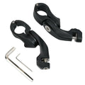1-1/4" Matte Black Angled Highway Engine Guard Foot Peg Mount for Harley