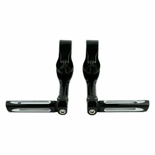 1 1/4" Black Foot Peg Mount Clamps for Harley