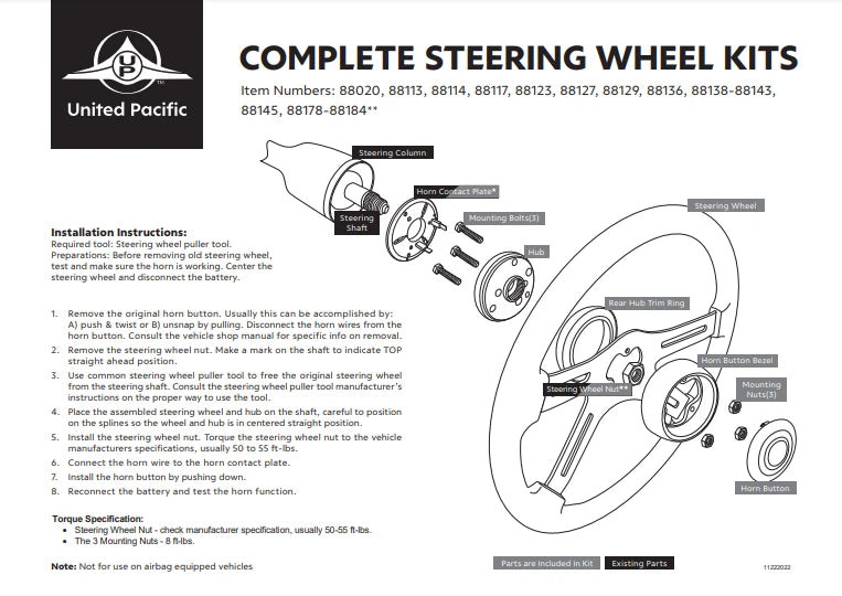 4-Spoke Wood Steering Wheel with Hub Adapter and Horn Button for Peterbilt (2000–2025)