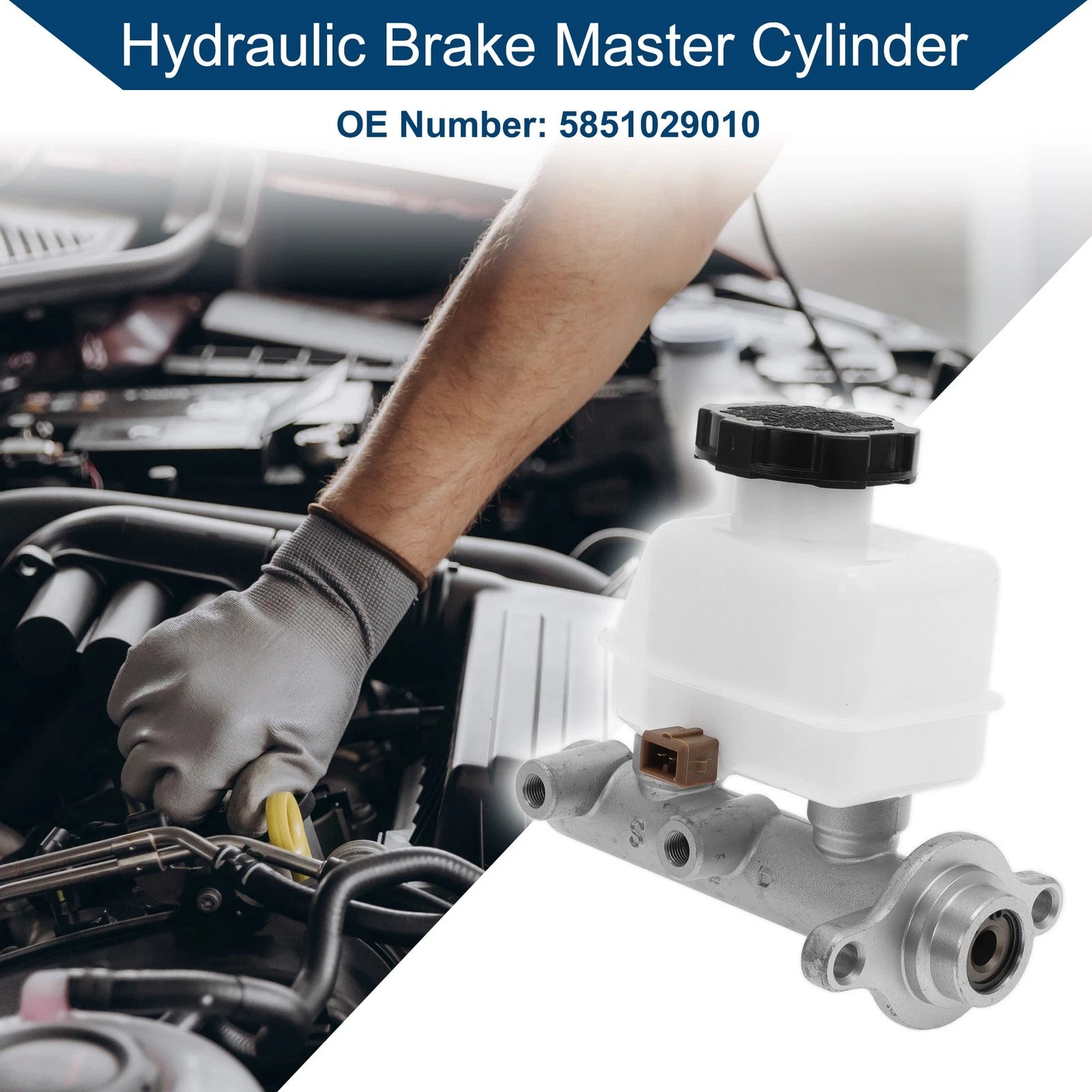 Brake Master Cylinder with Reservoir No. 5851029010 for Hyundai Elantra (1996–2000)