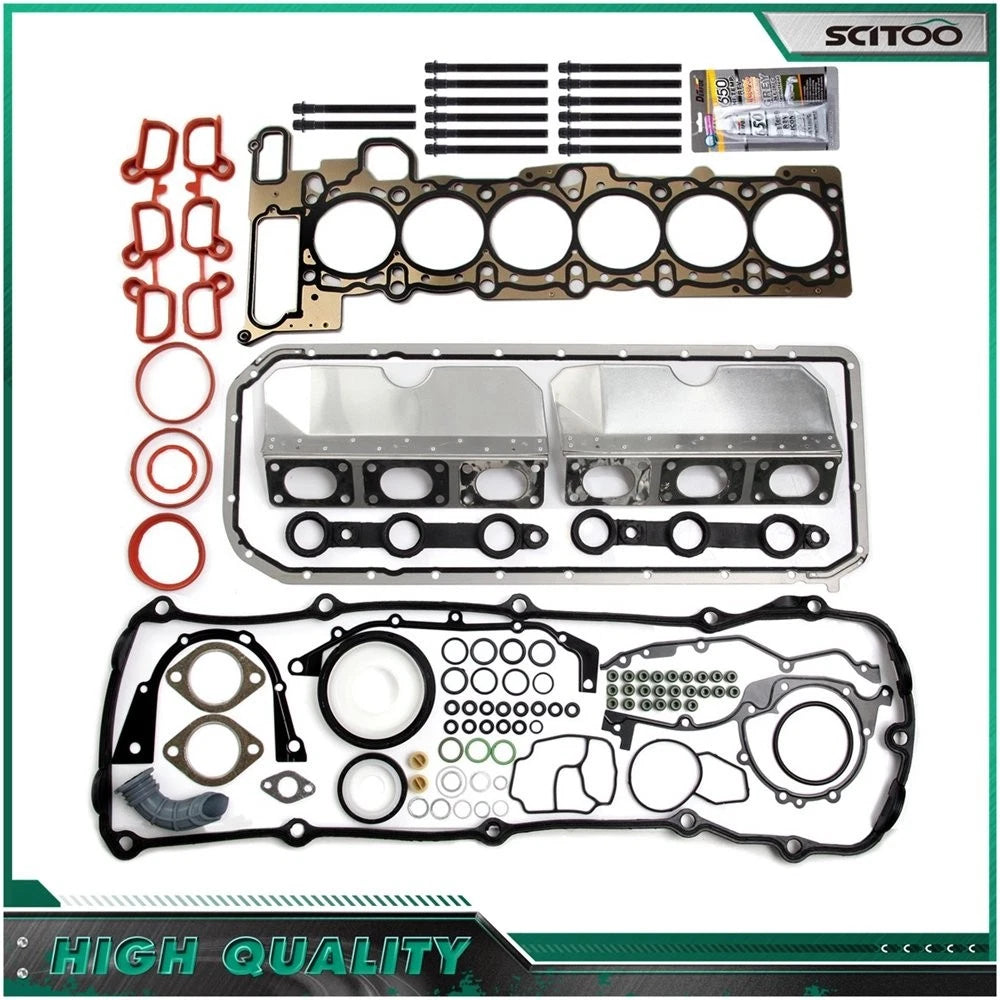 Lower Crankcase Gasket Set & Head Bolts for BMW 330Ci (2001–2006)