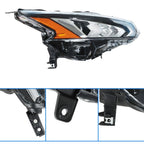 Chrome Clear LED Headlight for Nissan Altima (2019–2020) Right Side
