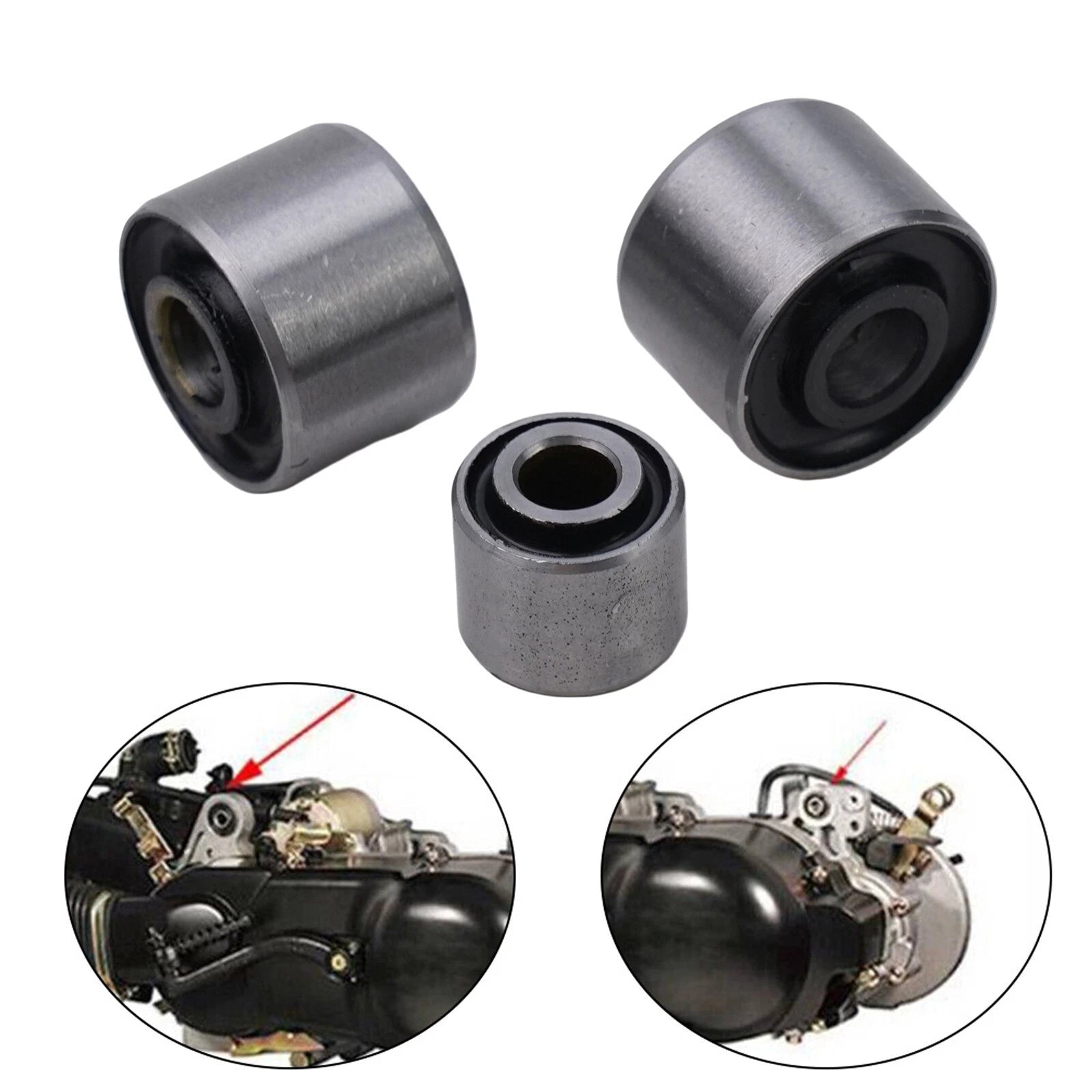 3X Crankcase Bushing Mount for GY6 50/125/150CC Scooter Moped ATV