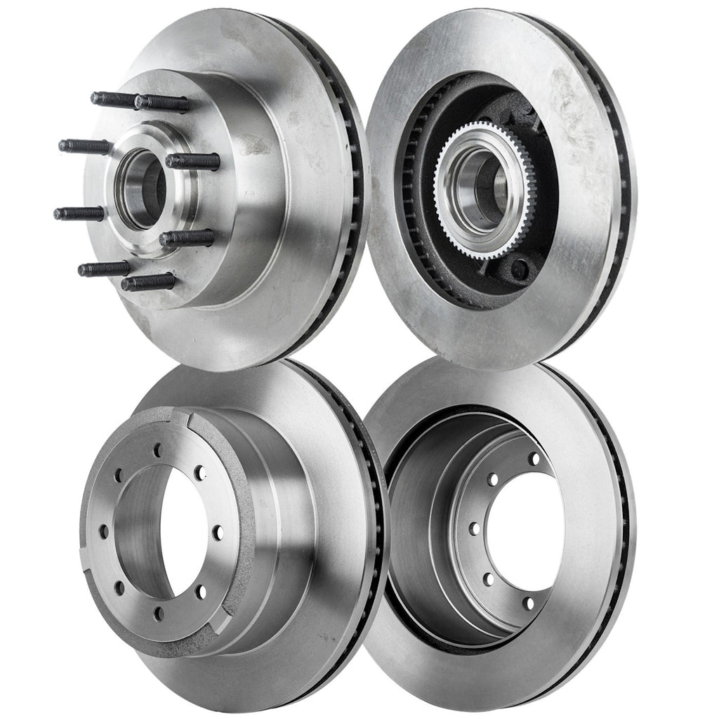 Brake Disc Set for Ford F-350 Super Duty (2012) Front and Rear DRW RWD