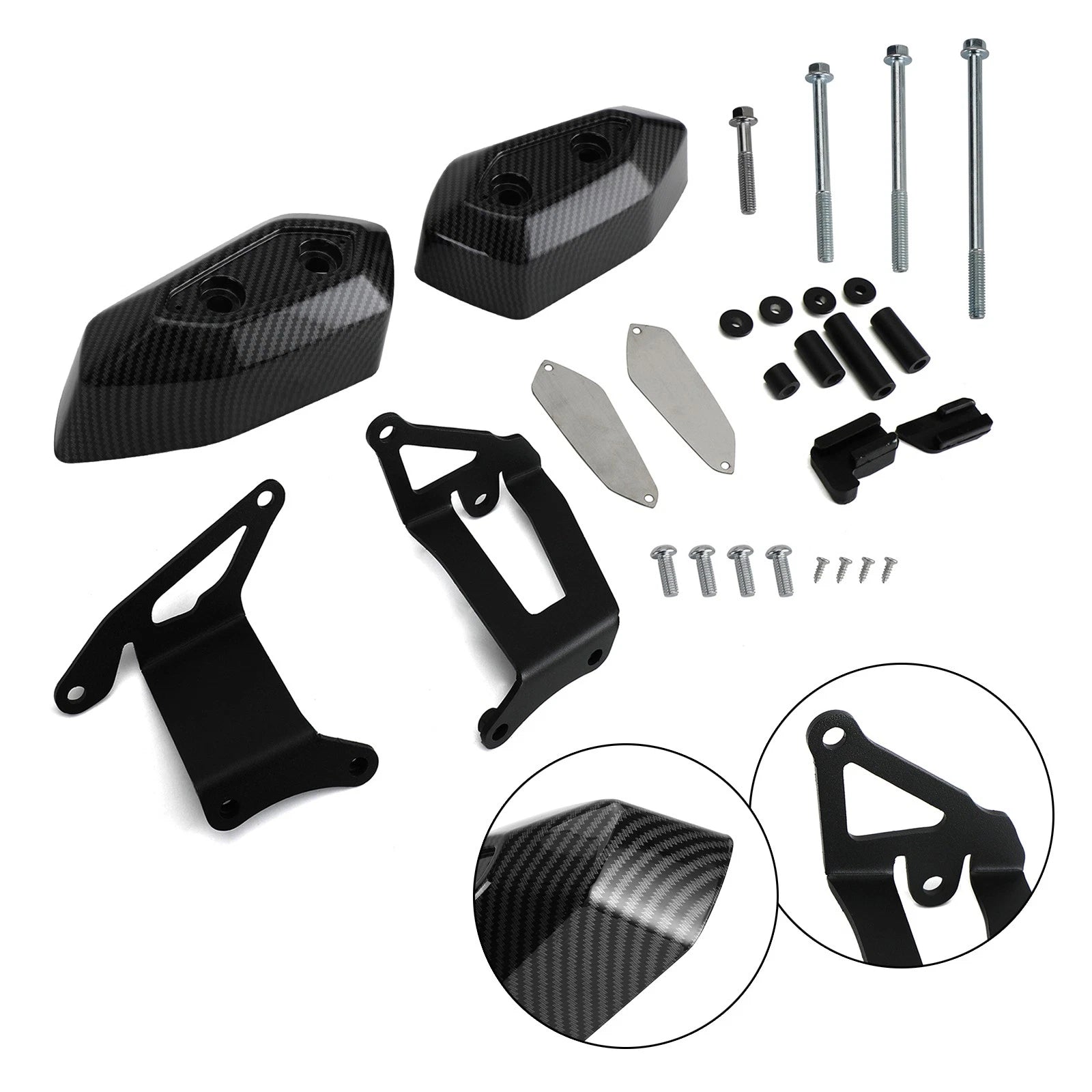 Plastic Engine Protector Covers for Yamaha YZF R15 V4 (2021–2023)