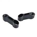 10mm CNC Motorcycle Mirror Mount Risers Extenders Adapters Universal Black