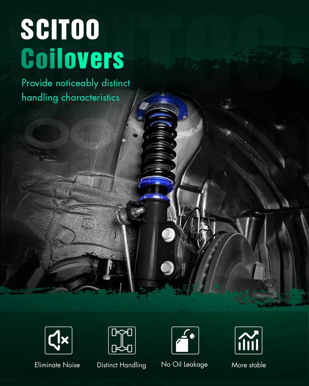 Coilovers Kit for Honda Accord (2008–2012) - Adjustable Height Shocks