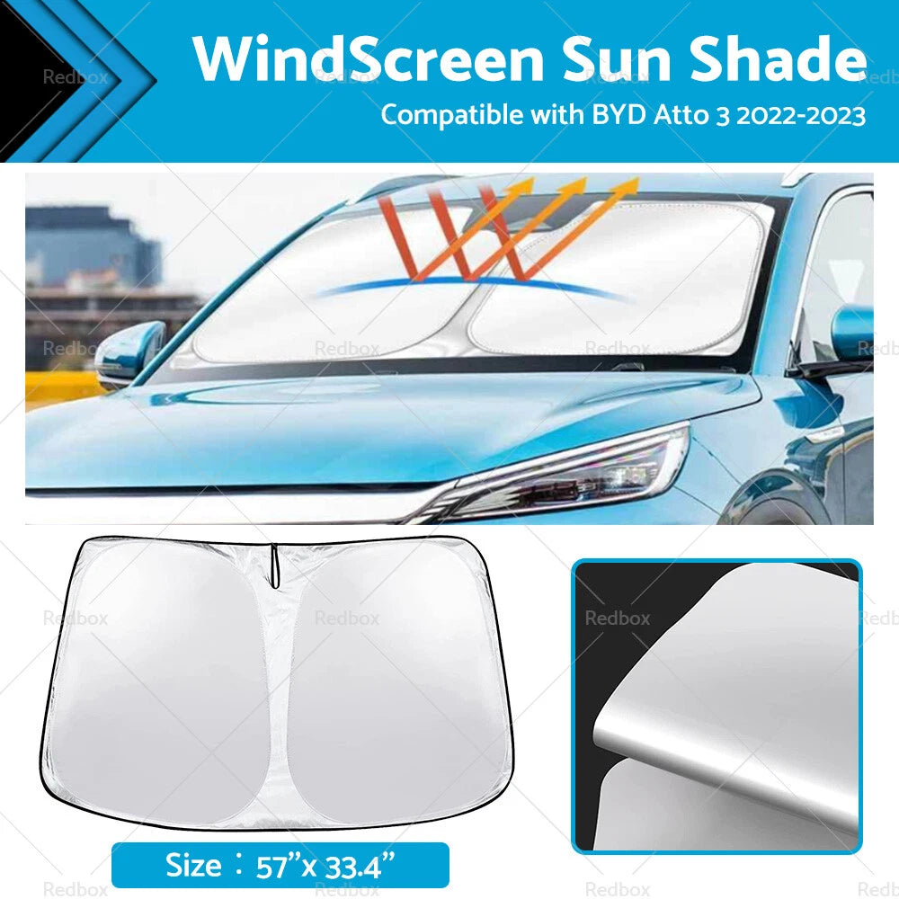 WindScreen Sun Shade for BYD Atto 3 (2022–2023) UV Block Foldable