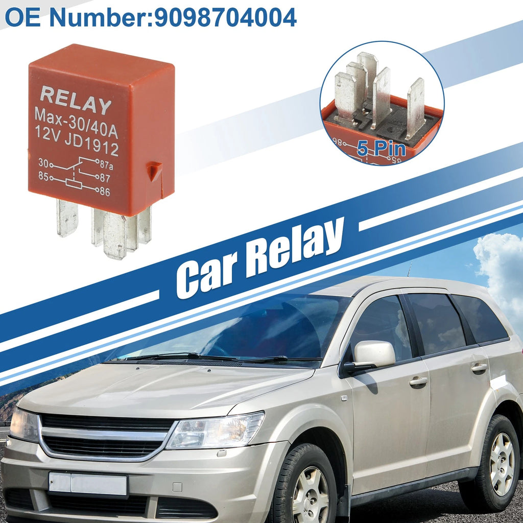 5 Pin Solenoid Relay No. 9098704004 DC 12V 40A for Toyota Echo (2000)
