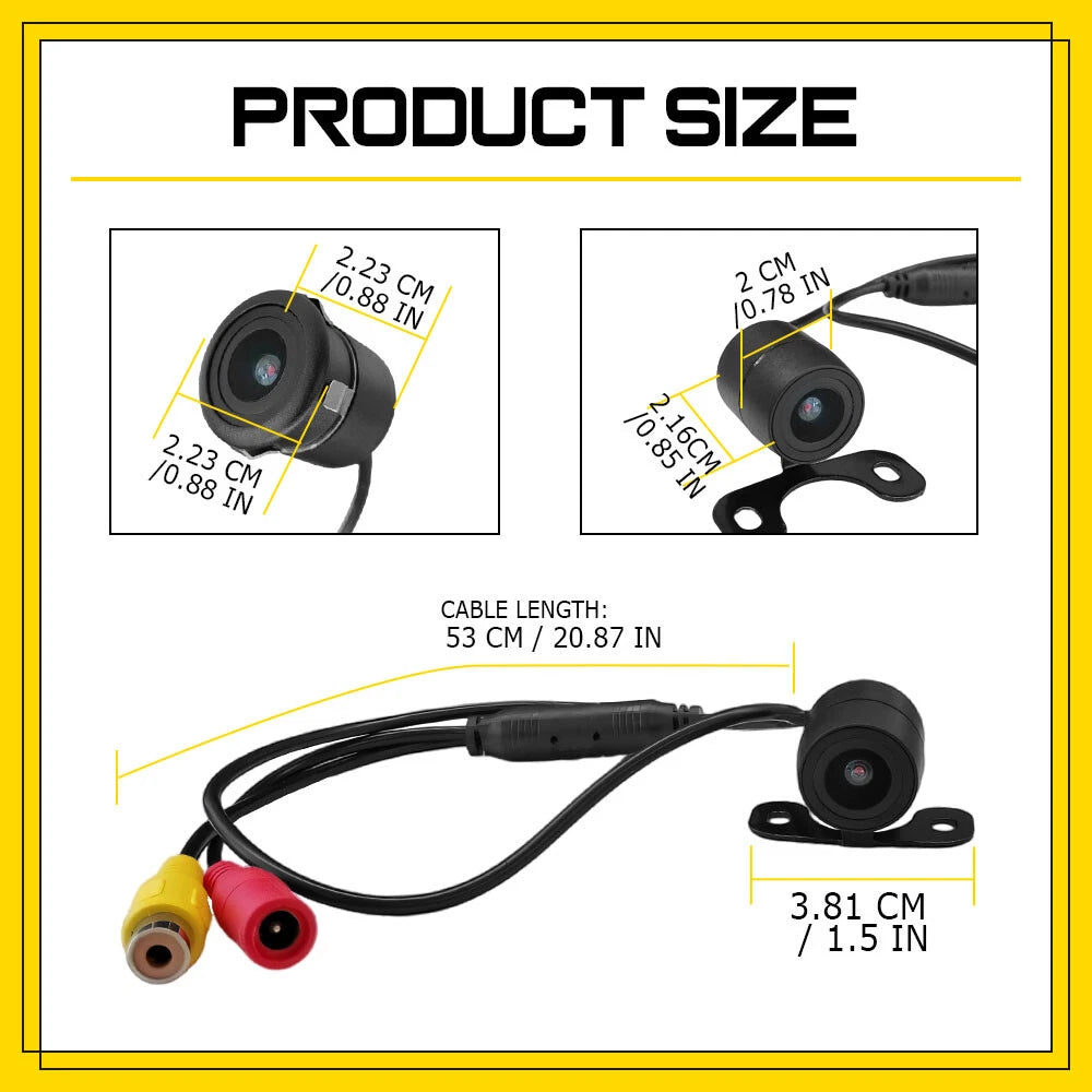 CMOS Rear View Reverse Backup Camera for Cars (Waterproof, Night Vision)