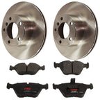 2X Brake Disc and Pad Kit for BMW 525 528 525i