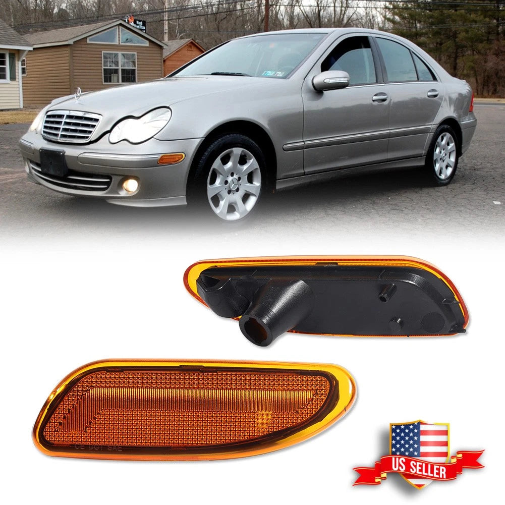 Amber Lens Front Side Marker Light for Mercedes Benz W203 C-Class (2001–2007)